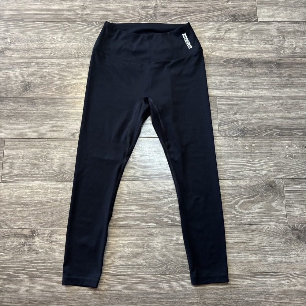 GymShark Womens Leggings Small Black Stretch Seamless Yoga Pants